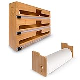 bir-Store, 4 in 1 Folienschneider mit optional Küchenrollenhalter -...