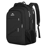 MATEIN Rucksack Herren, Laptop Rucksack 17 Zoll mit USB Ladeanschluss und...