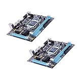 Zemily 2X Professionelle Hauptplatine H61 LGA 1155 DDR3 RAM USB 2.0-PlatinenunterstüTzung...