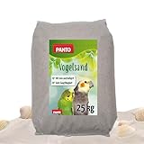 PANTO Vogelsand mit Anis und Muschelkalk, 25 kg – artgerechte Einstreu für...