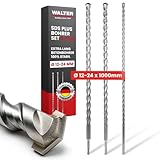 WALTER SDS Plus Bohrerset 3-teilig extra lange Betonbohrer 1000 mm 12 mm 16 mm...