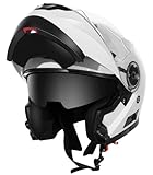 YEMA Motorradhelm Klapphelm Integralhelm Fullface Helm YM-925 Rollerhelm...