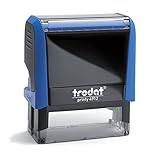 Trodat Printy 4912 - Gehäusefarbe himmelblau - mit Wunschtext personalisierbarer...