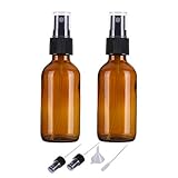 60ml Braunglas Sprühflasche für ätherische Öle, kleine nachfüllbare Reise...