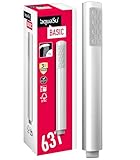 'aquaSu® Basic Handbrause 631 mit 1 Strahlart, rund, chrom, mit 3 x 5,5 cm großer...