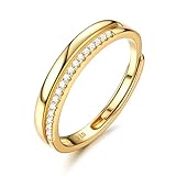 Adramata Ring Silber 925 Damen Verstellbar Verlobungsring Eheringe Engagement Ringe Frauen...