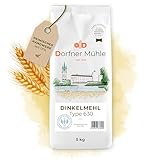 Dinkelmehl Type 630 [5kg] - Helles Dinkelmehl in Bäckerqualität aus Bayern -...