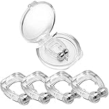 Schnarchstopper, 4 Stück Anti Schnarch Nasenclip, Hilfsmittel Schnarchen...