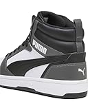 PUMA Unisex Rebound V6 Turnschuhe, Puma White Puma Black Shadow Gray, 42 EU