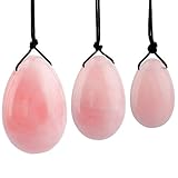 3 Stück Jade Ei Yoni Ei Massage Stein Übung Eier Heilstein Massagesteine für...