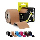 SPORTTAPE Kinesiologie Tape - Beige - 5 cm x 5 m | Kinesiotapes und tape sport...