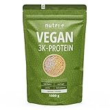Nutri + Veganes Eiweißpulver Neutral ohne Süßungsmittel + Zucker mit 85%...
