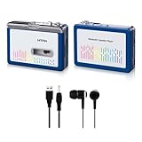 MYPIN Bluetooth Kassettenspieler mit Headset, Bluetooth-Ausgabeband-Laufwerk mit...