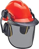 Original Einhell Forstschutzhelm (optimaler Schutz für die Arbeit mit Kettensägen,...