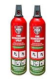 IWH 440282 2x750 ml für Feste Brennstoffe, Öle und Lithiumbatterien Feuerlöschspray,...