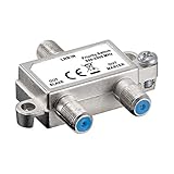 SAT Schalter | Vorrang Schalter | verteilt/schaltet 1 LNB auf 2 SAT-Receiver |...