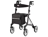 Bischoff & Bischoff Alevo Carbon Rollator, faltbar – Leichtgewicht-Rollator für drinnen...