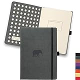 Dingbats* - Tierwelt Notizbuch A5 Gepunktet - Hardcover Dotted Tagebuch aus veganem Leder...