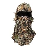 3D Blätter Camouflage Caps, Ghillie Hut Kopfbedeckung Jagd Balaclava Gesichtsmaske Camo...
