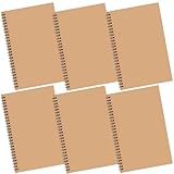 Rayconup Notizbuch A5, 6 Pack Collegeblock A5 Kariert, 120 Seite 60 Blatt Notizblock...