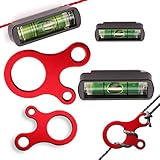 2x Schnur-Wasserwaage und 2x Schnurspanner für Richtschnüre/Maurerarbeiten,...