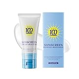 Vitamin C Sonnencreme mit SPF 100, Sonnenschutzcreme Feuchtigkeitscreme für Gesicht und...