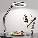 Overhead Stativ Handy mit Ringlicht für Küche & Food-Videos – Ringlicht mit...