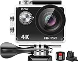 AKASO Action Cam 4k30FPS 20MP - Unterwasserkamera 170°Ultra Weitwinkel Full HD...
