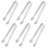 6 Stück Mini Zuckerzange Eiswürfelzange Salatzange Gebäckzange Süßigkeiten...