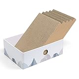 Conlun Kratzpads für Katzen Kratzbrett-Tragbare Katzenkratzbox mit...