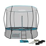 HUDORA Trampolin Fantastic Complete - Gartentrampolin mit Sicherheitsnetz & 250/300cm...
