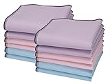 Betz 12 Stück Damen Stoff Taschentücher Set Chanelle 1 Größe 30x30 cm 100% Baumwolle...
