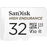 SanDisk High Endurance microSDHC Speicherkarte 32 GB + Adapter (Für Dash-Cams...