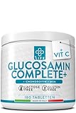 GLUCOSAMINE CHONDROITIN MSM mit Vitamin C PiuLife® • 180 Tabletten...