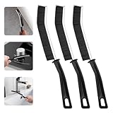 3 Stück Hartborsten Eckenreinigungsbürste, Fugenbürste, Spaltreinigungsbürste,...