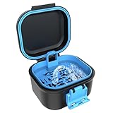 BVN Auslaufsicher Prothese Box, Zahnprothesenbox mit Sieb, Tragbar Einweichen...