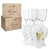 MamboCat 24er Set Royal Sektgläser I 140ml, Höhe 16cm I modernes klares Sektglas mit...