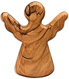 Kassis Geschenkartikel Olivenholz-Schutzengel - Handgefertigte Engel-Figur aus...