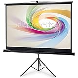 Display4top 60' Beamer Leinwand mit Stativ 4:3 Projektionsleinwand, Für...