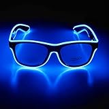Therlan Led Brille, Neon Leuchtbrille, Leuchten PartyBrille, LED Party Sonnenbrille, Led...