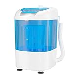GOPLUS Mini Waschmaschine, Wäscheschleuder, Toploader, Waschautomat bis 2,5KG,...