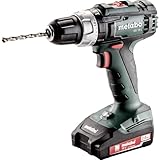 Metabo Akku-Schlagbohrmaschine SB 18 L 18 V - inkl. 2 CAS Li-Ion Akkupacks (18V/2,0 Ah);...