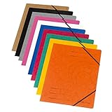 Herlitz Eckspanner, Mehrfarbig, für A4 geeignet, 10 Stück
