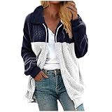 Strickjacken für Damen, langärmelig, Umlegekragen, Jacken, Damen, Patchwork,...