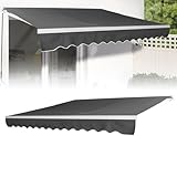 LZQ Klemm Markisen Balkon Sonnen Gelenkarmmarkise Handkurbel,Sonnenschutz...