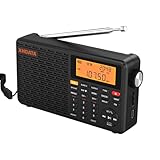 XHDATA D109WB Kleines Tragbares Retro Radio, FM/AM/LW-Unterstützung TF/Bluetooth...