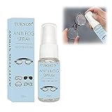 Antibeschlagspray Brille,Anti Fog für Brillen Beschlagspray,Brillenreiniger Spray,20 ml...