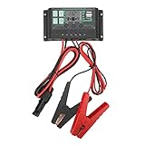 LINGJIONG Solar-Batterie-Controller – 12 V/24 V Solarmodul-Batterie, intelligenter...