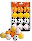 GEWO Sports-Mix Tischtennisbälle - Plastik Tischtennis Bälle 40+ im Sport...