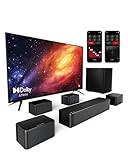 ULTIMEA 7.1 Surround Sound System für TV mit Dolby Atmos, App Steuerung, 4 kabelgebundene...